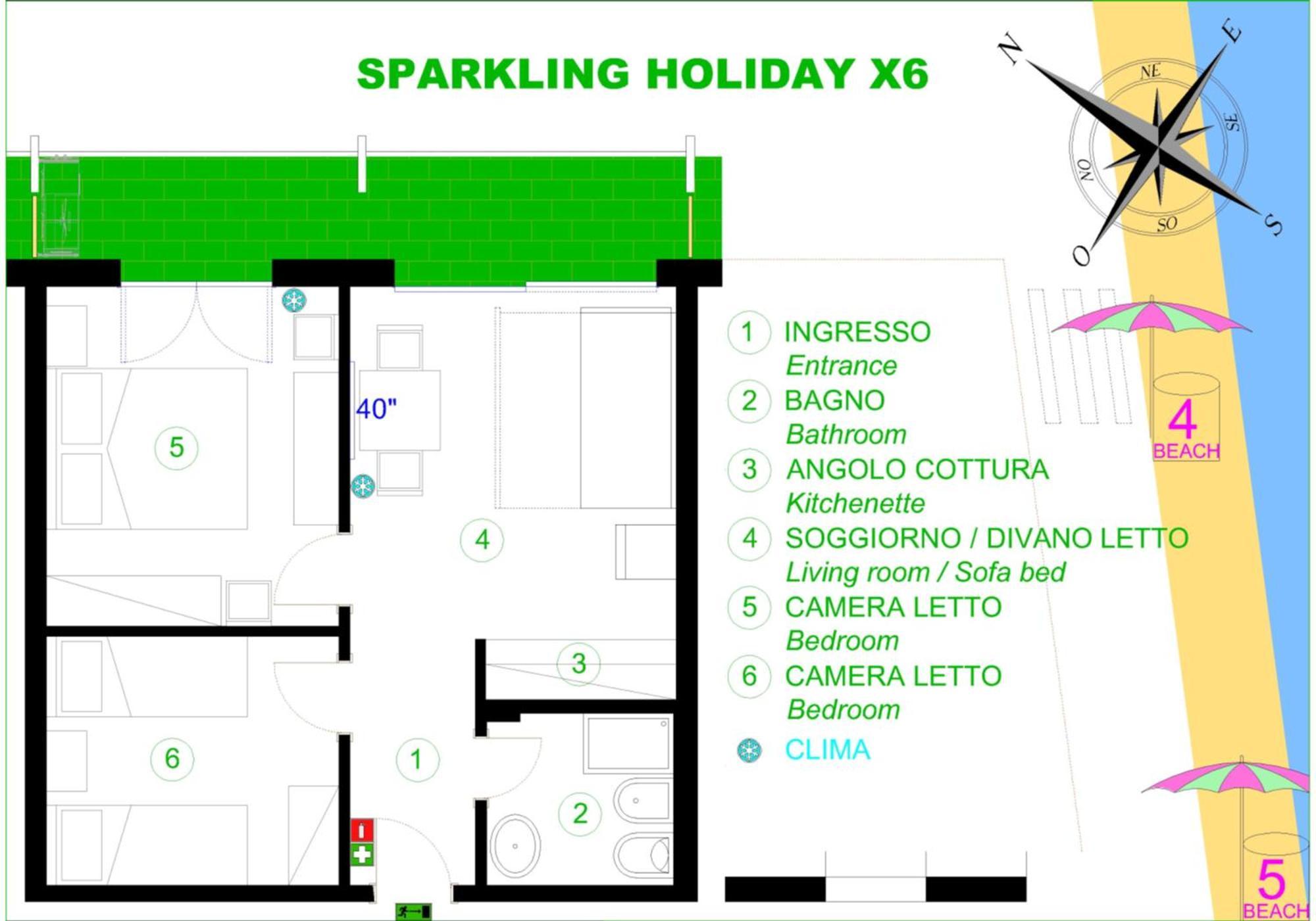 Sparkling Holiday Lignano Sabbiadoro Chambre photo